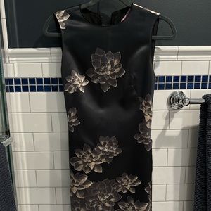 Vivienne Tam silk floral print dress with belt